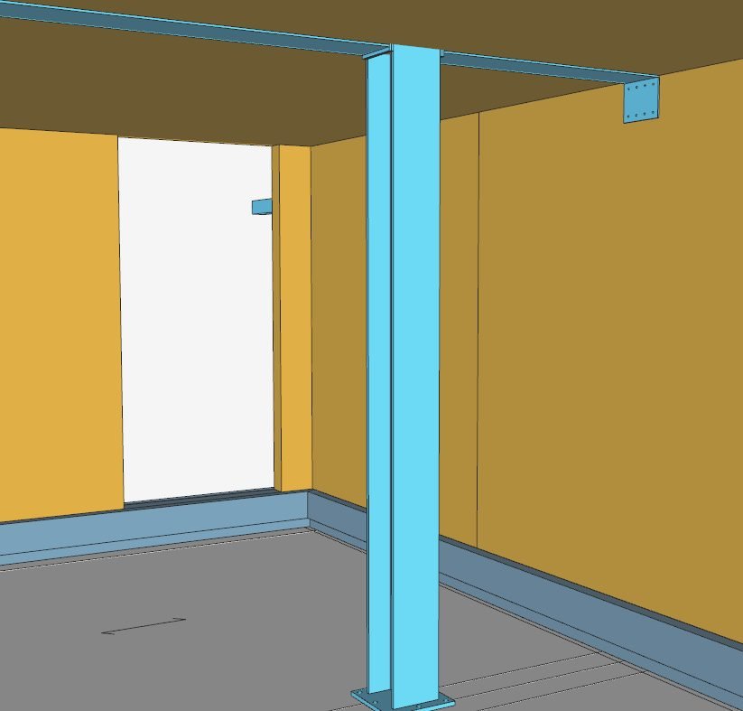 Modellazione 3D connessioni acciaio-legno